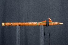 Cherry Burl Native American Flute, Minor, Mid A-4, #S6B (2)